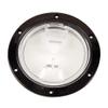 BECKSON MARINE DP40-B-C Beckson 4" Clear Center Screw Out Deck Plate Black view 1