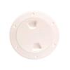 Beckson 4" Smooth Center Screw-Out Deck Plate - Beige view 1
