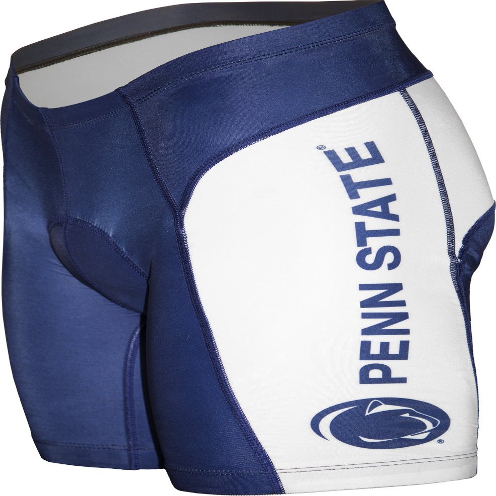 Adrenaline Promotions NCAA Penn State University Men's Cycling Shorts, XX-Large, Blue/White