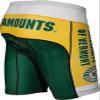 Adrenaline Promotions NCAA Vermont Catamounts Men's Cycling Shorts, Large, Green/Yellow view 3