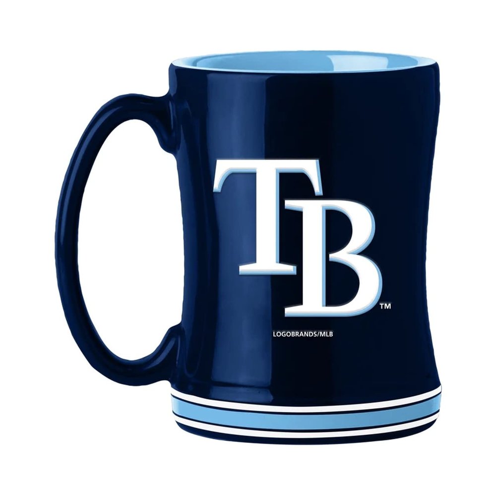 MLB Tampa Bay Rays 226635 Coffee Mug, Team Color, 14 oz