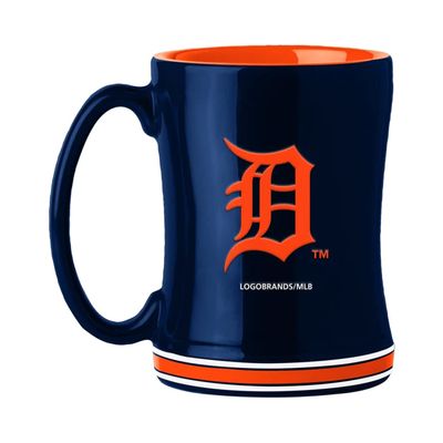 MLB Detroit Tigers Coffee Mug14oz Sculpted Relief, Team Color, 14 Ounce