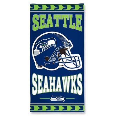 NFL Seattle Seahawks Fiber Beach Towel, 9lb/30 x 60