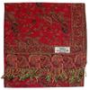 Falari Women's Woven Paisley Pashmina Shawl Wrap Scarf 80" x 27" (Style 1 - Red) view 2