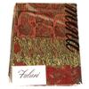 Falari Women's Woven Paisley Pashmina Shawl Wrap Scarf 80" x 27" (Style 1 - Red) view 4