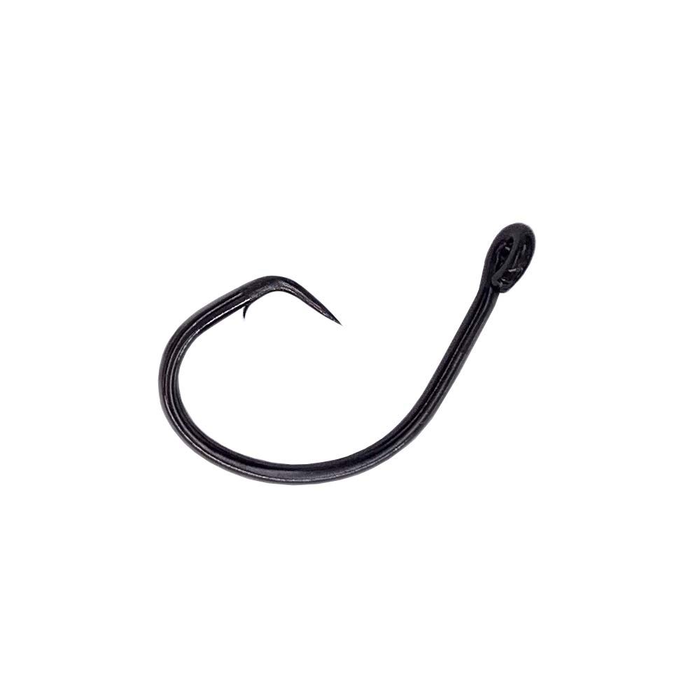 4 X Strong Circle Hooks 7/0, L2004 Offset, 300 Pcs Black Nickel (BLN), Wide Gap Design, Ideal for Tuna, Grouper & Big Game Species, Item # 051