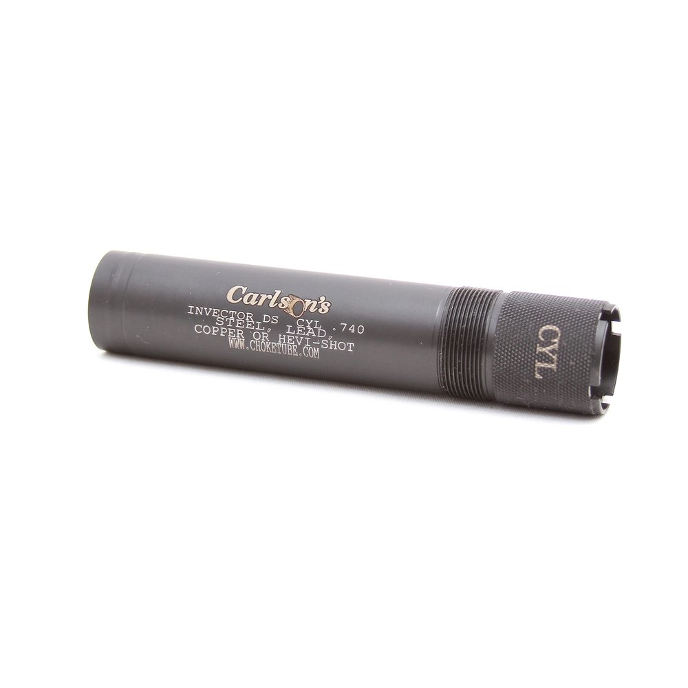Carlson's Choke Tubes 12 Gauge for Browning Invector DS [ Cylinder | 0.740 Diameter ] Blued Steel | Blued Sporting Clays Choke Tube | Made in USA