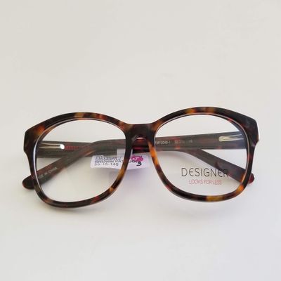 Contour Women's Rx-able Eyeglass Frames, Brown Pattern