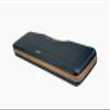 Negrini Cases 1654LX/5166 Trap Shotgun Case OU 1 Gun up to 34 3/8", Navy/Tan Leather/Navy view 4