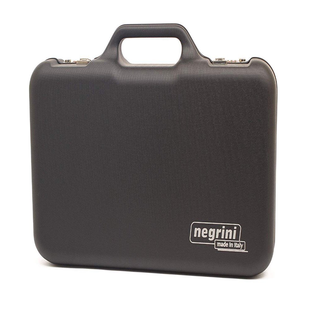 Negrini Cases 3038R-TAC/5131 Premium Compact 2 Sided 4 Handgun and Accessories Tactica Case, Black/Black