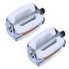 krate Pedals 9/16" White/Chrome. view 1