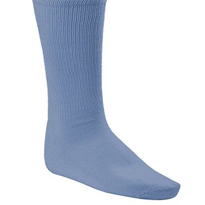 Champion Sports Rhino All Sport Socks - Machine Washable Sport Sock - for Baseball, Football, Soccer - Cushioned Tube Sock - Stay-in-Place Fit - Size: X-Large (13-15) - Columbia Blue