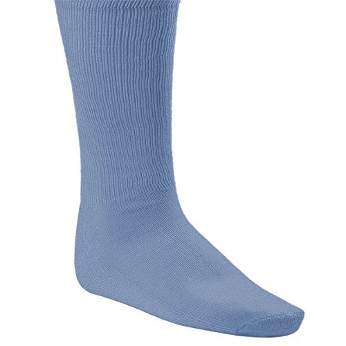 Champion Sports Rhino All Sport Socks - Machine Washable Sport Sock - for Baseball, Football, Soccer - Cushioned Tube Sock - Stay-in-Place Fit - Size: X-Large (13-15) - Columbia Blue