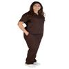 Natural Uniforms Women's Scrub Set Medical Scrub Top and Pants XS Chocolate view 1