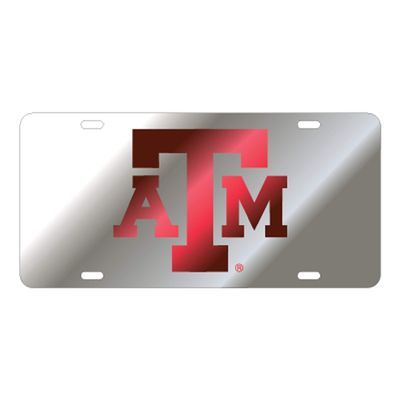 TEXAS A&M Aggies Laser Cut Inlaid Mirrored Silver Plate