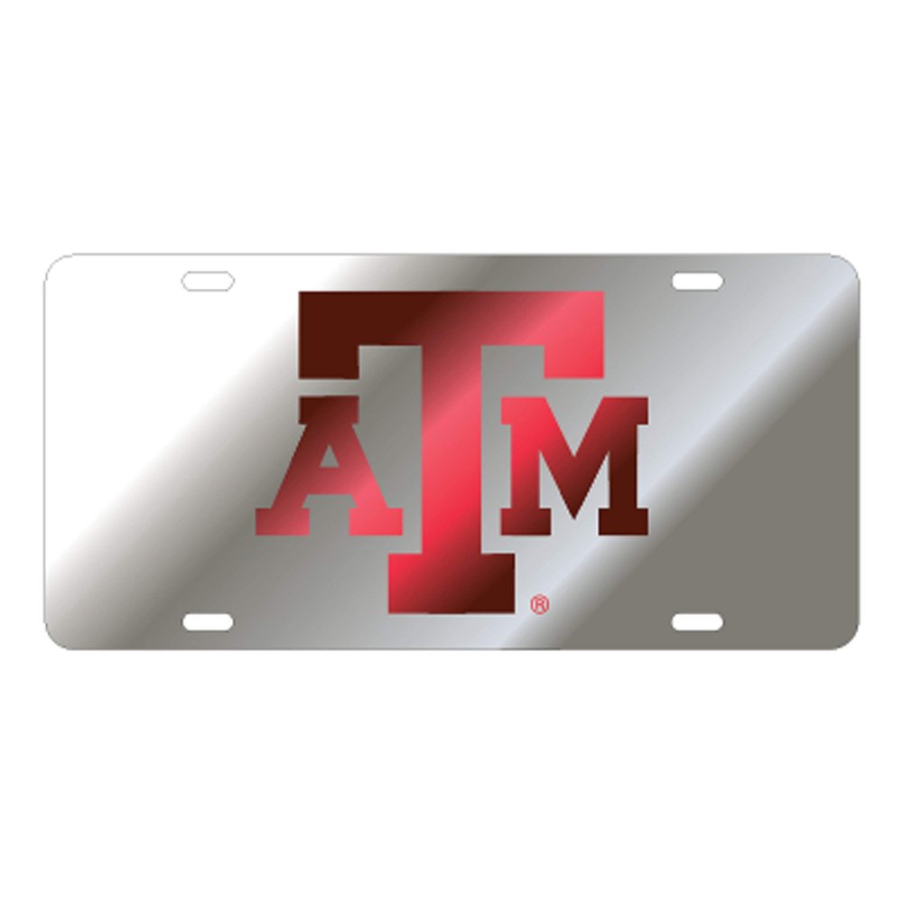 TEXAS A&M Aggies Laser Cut Inlaid Mirrored Silver Plate