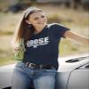 American Classics Top Gun 1980's Military Action Movie Vintage Style Goose Adult T-Shirt - Navy Heather (Goose) - Large view 4