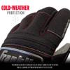 MLB Adult Cold Weather Pro Batting Glove, Pair, XX-Large, Black/Black view 3