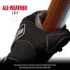 MLB Adult Cold Weather Pro Batting Glove, Pair, Small, Black/Black view 4