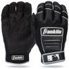 MLB Adult CFX Pro Batting Glove, Pair, Small, Black/Black view 1