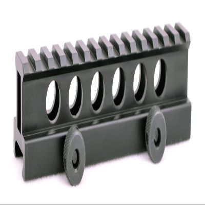 Hammers QD Picatinny Flat top 1 1inch high Riser Mount Rail with Multiple 14 Ring Slots and Large Clamping Thumb Screws