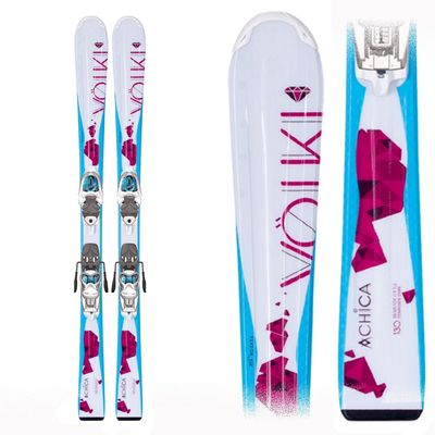 2015 Volkl Junior Chica Skis w/ 3Motion Bindings (120, 4.5)