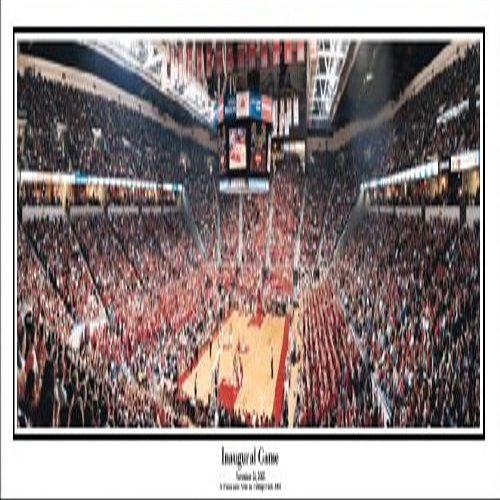 2002 Maryland Terrapins Comcast Center in College Park Inaugural Game - Collage Basketball 13.5x39 Panoramic Poster. Frame Dimensions 13.5 x39 Deluxe Double Matt with Black Metal Frame #3501
