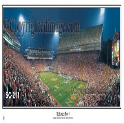 SportPicturesOnline Clemson Tigers vs Florida State Seminoles Death Valley Bowden Bowl 9 - NCAA 13.5x39 Unframed Panoramic Poster #5021