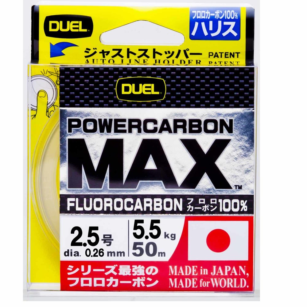 Duel Floro LINE 2.5 POWERCARBON MAX 166.9 ft (50 m) 2.5 Super Clear H3398