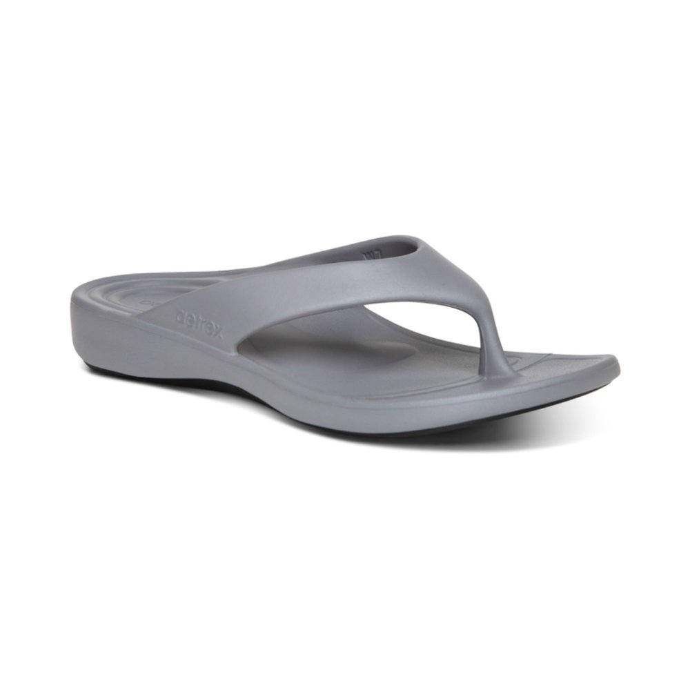 Aetrex Maui Orthopedic Flip Flops for Women Arch Support - Pressure Relief Water-Friendly Shock Absorption Super Soft UltraSky EVA Foam Flip Flops