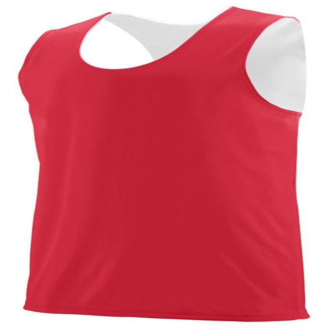 Augusta Sportswear Teen-Boys Reversible Wicking Tank, Red/White, Medium