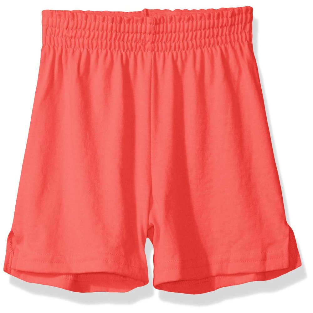 Soffe Big Girl's Authentic Low-Rise Shorts, Cayenne, Small