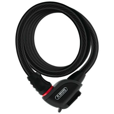 ABUS Unisex's Phantom 8950 Texfl Coil Cable Lock, Black, 180 cm