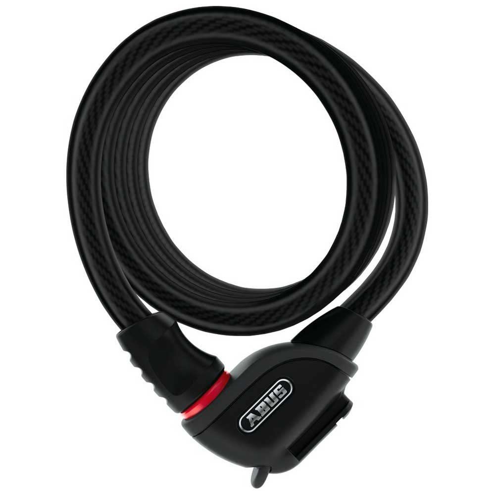 ABUS Unisex's Phantom 8950 Texfl Coil Cable Lock, Black, 180 cm