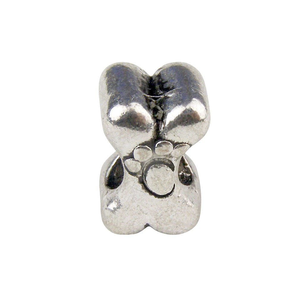 UniqueBeadsAndGifts Universal Dog Bone with Paw Print Charms