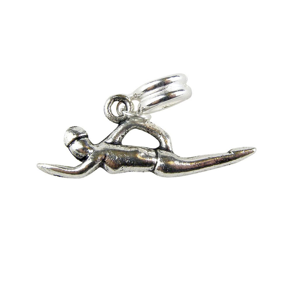 UniqueBeadsAndGifts Universal Swimming Swimmer Charm