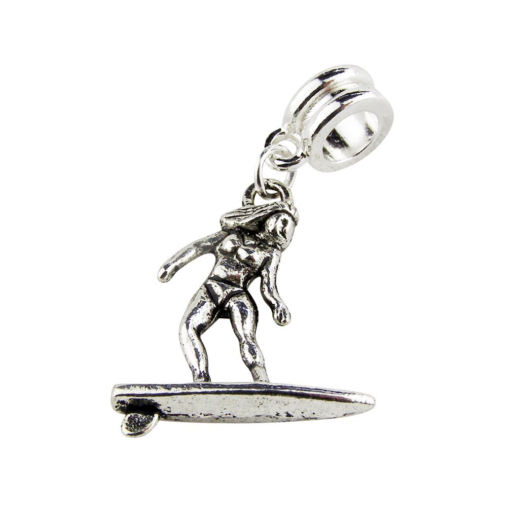 UniqueBeadsAndGifts Universal Surfer Surfing Charm