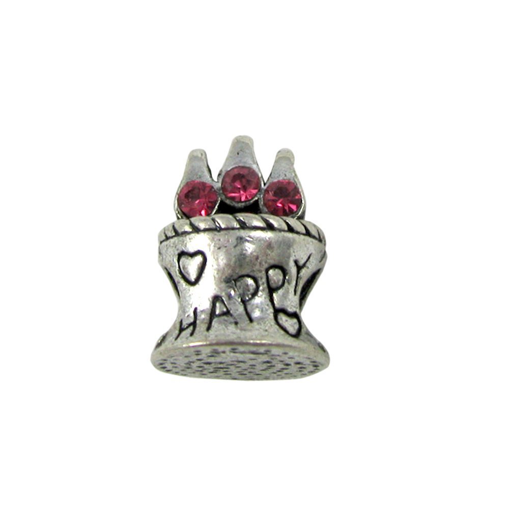 Universal Birthday Cake with Rhinestone Charm