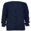 Forever Womens Long Sleeves Cable Knitted Grandad Button Cardigan view 1