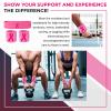 Suddora Sweatbands Set, Moisture Wicking 2 Wristbands and 1 Headband, Lightweight & Breathable Terry Cloth Athletic Sweat Bands for Basketball, Tennis, Working Out, Yoga, Gym, Pink Ribbon view 3