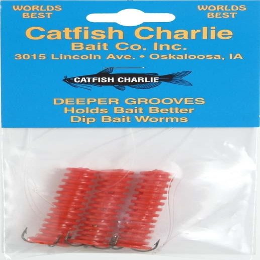 Wild Cat Red Catfish Charlie Deeper Grooves 3 Pack - Holds Bait Better