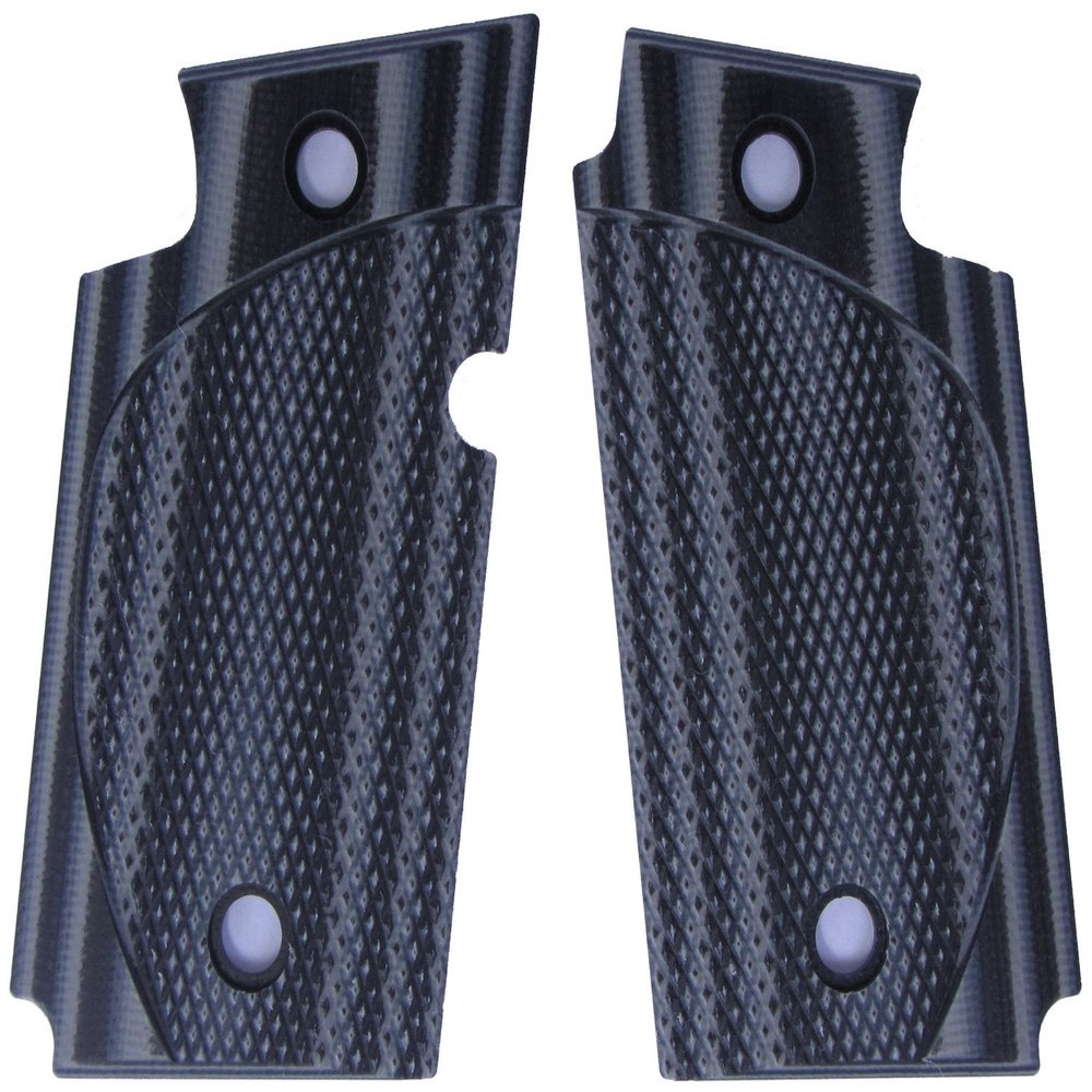 LOK Grips Checkered CC Sig P938 Grips (Grey/Black)