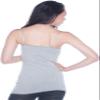 2 Pack Active Basic Women's Long Cami w/ Built in Bra Med H Gray, White view 4