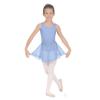 Eurotard Child Tank Leotard with Double Layered Skirt (10466) -LT.BLUE -M view 1