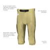 Russell Athletic Mens Deluxe Game Football Pant - Performance & Durability with Secure Pad System for Top-Tier Play FU view 4