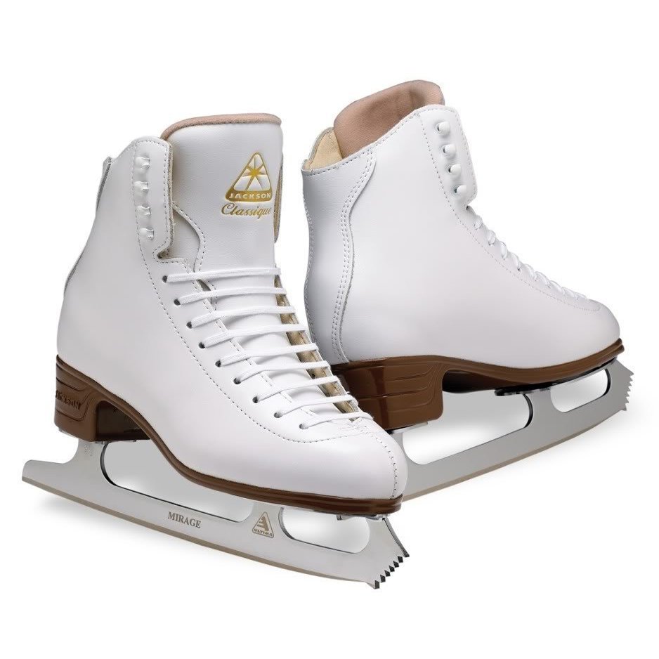 Jackson Ultima Classique JS1991 White Kids Ice Skates, Width B, Size 2.5