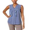 Charter Club Ruffled Blouse (Intrepid Blue Combo, X-Large) view 1