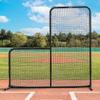 Fortress Regulation L-Screen [7ft x 7ft] | Premium Pitcher Protector Screen | Baseball Practice Equipment view 1