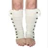 Ginga's Galleria Women's Button Lace Leg Warmers (Ivory) view 1