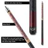 Athena ATH11 Pool Cue Womens Pool Cue Stick, Two Piece Cue with 10 inch Extension, Hard Rock Maple Shaft, 57-inch Length for Women, Burgundy Rose Print Design - 21oz view 3
